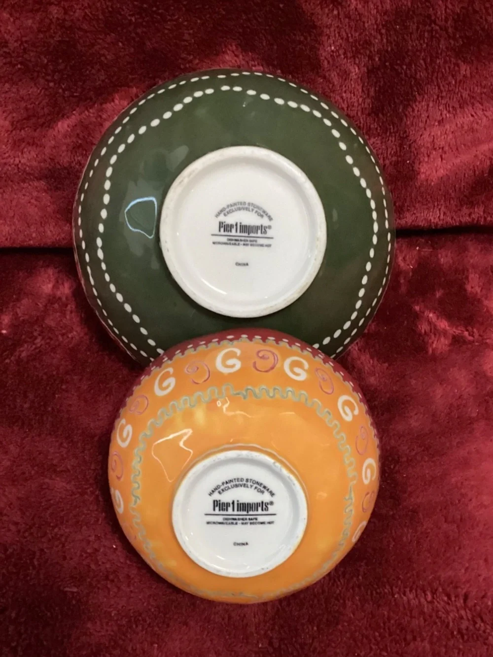 Southwestern Pier 1 Stoneware Bowls